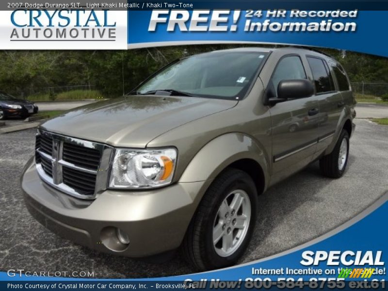 Light Khaki Metallic / Khaki Two-Tone 2007 Dodge Durango SLT