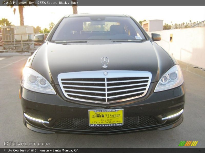 Black / Black 2013 Mercedes-Benz S 550 Sedan