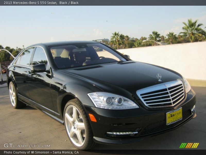 Black / Black 2013 Mercedes-Benz S 550 Sedan