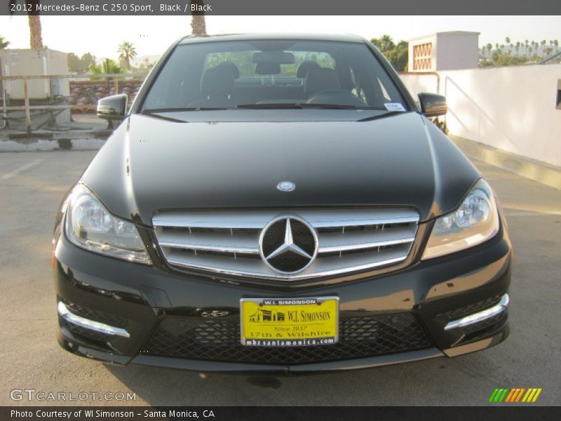 Black / Black 2012 Mercedes-Benz C 250 Sport