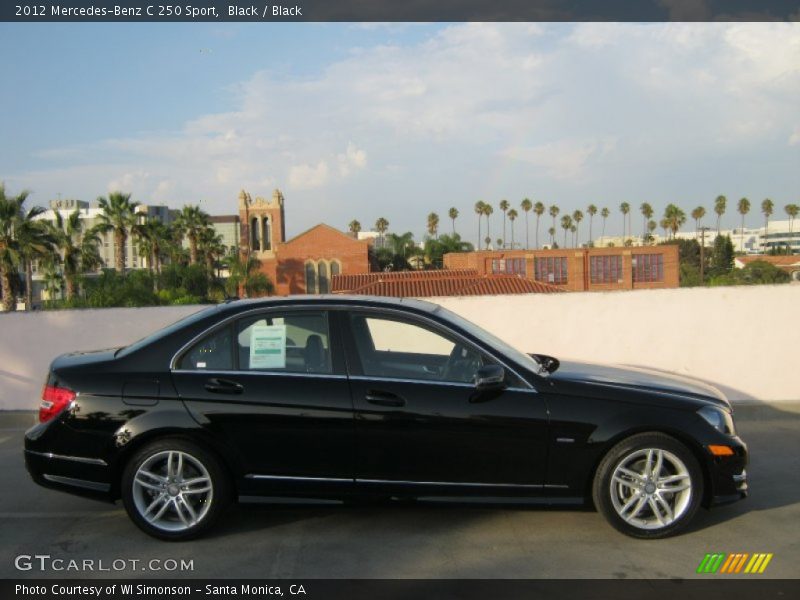 Black / Black 2012 Mercedes-Benz C 250 Sport