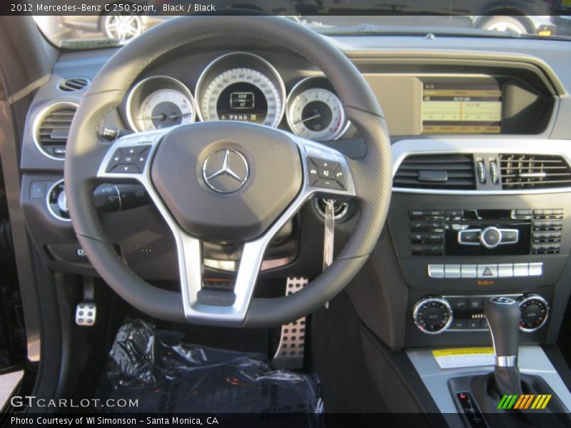 Black / Black 2012 Mercedes-Benz C 250 Sport