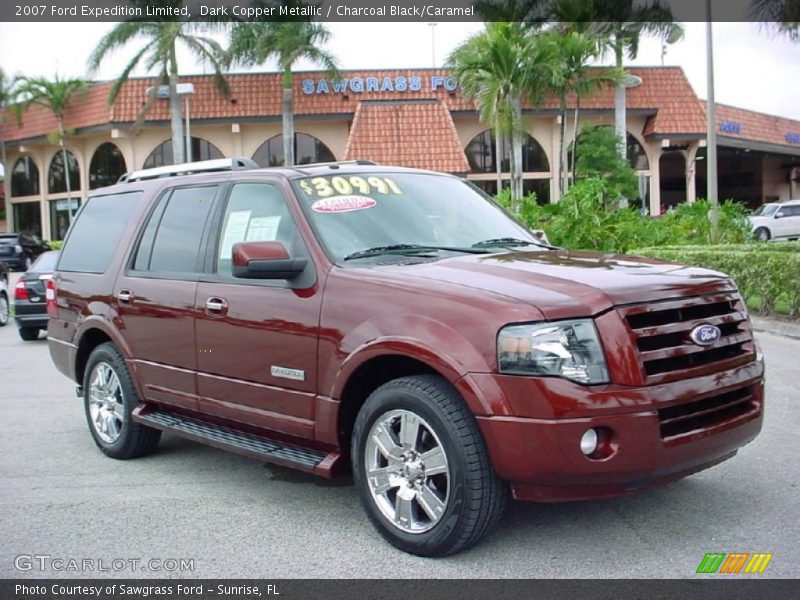 Dark Copper Metallic / Charcoal Black/Caramel 2007 Ford Expedition Limited