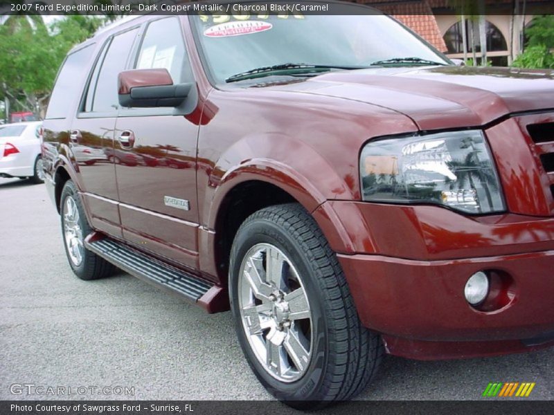 Dark Copper Metallic / Charcoal Black/Caramel 2007 Ford Expedition Limited
