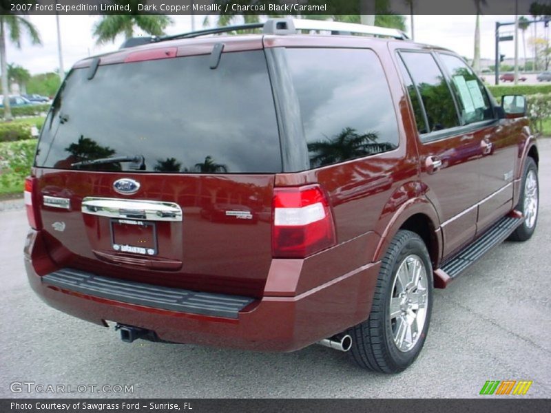 Dark Copper Metallic / Charcoal Black/Caramel 2007 Ford Expedition Limited