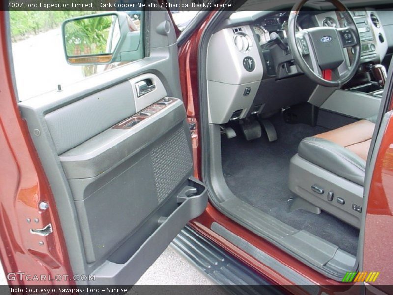 Dark Copper Metallic / Charcoal Black/Caramel 2007 Ford Expedition Limited