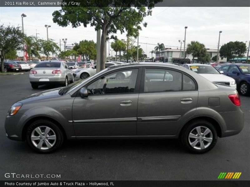 Cashmere Beige / Gray 2011 Kia Rio LX