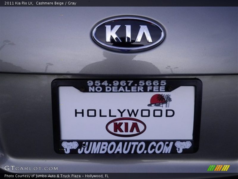 Cashmere Beige / Gray 2011 Kia Rio LX