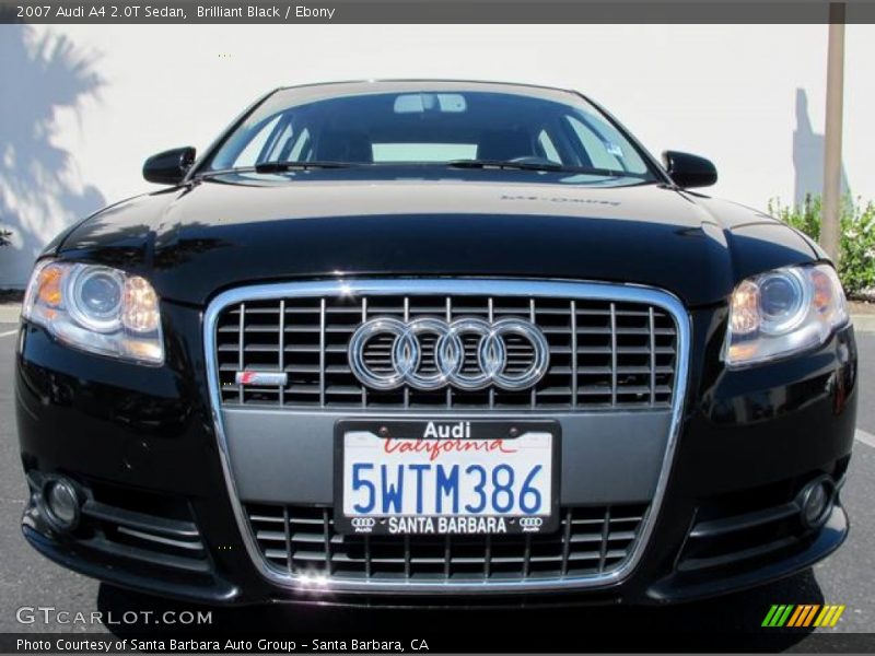 Brilliant Black / Ebony 2007 Audi A4 2.0T Sedan