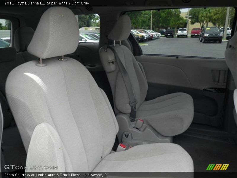 Super White / Light Gray 2011 Toyota Sienna LE