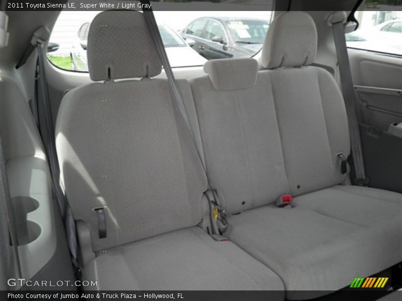 Super White / Light Gray 2011 Toyota Sienna LE