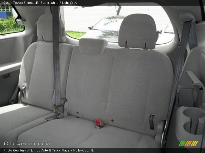 Super White / Light Gray 2011 Toyota Sienna LE