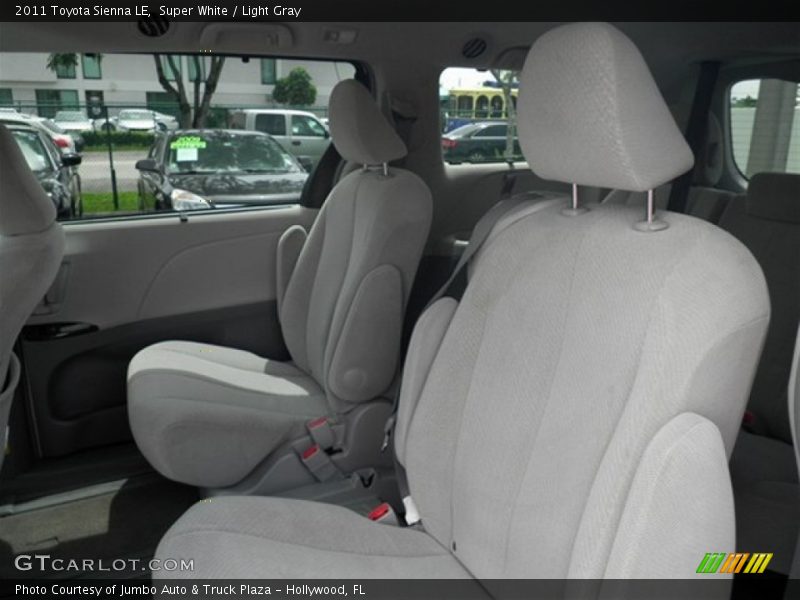 Super White / Light Gray 2011 Toyota Sienna LE