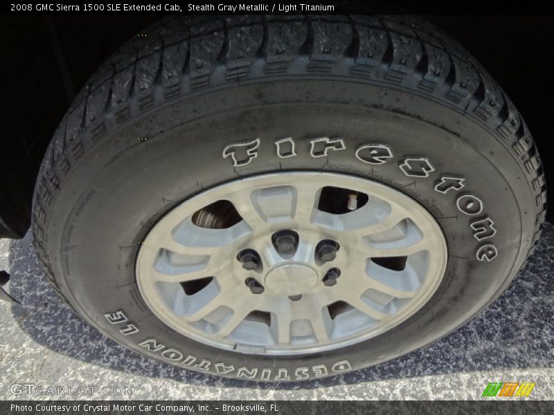 Stealth Gray Metallic / Light Titanium 2008 GMC Sierra 1500 SLE Extended Cab