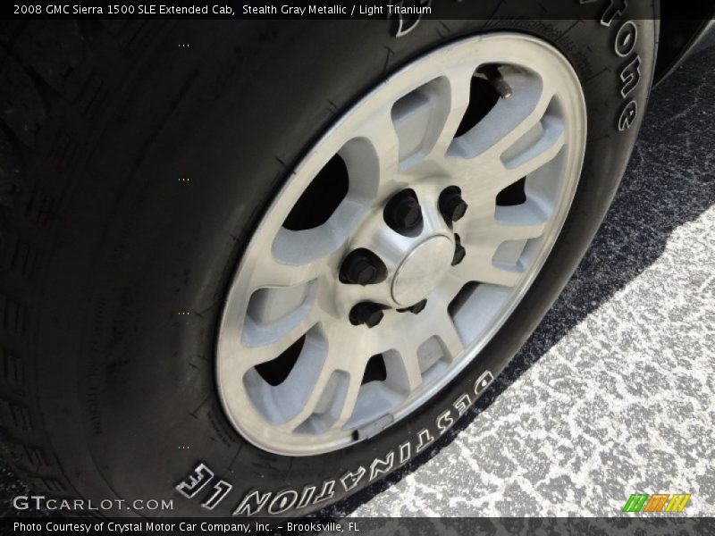 Stealth Gray Metallic / Light Titanium 2008 GMC Sierra 1500 SLE Extended Cab