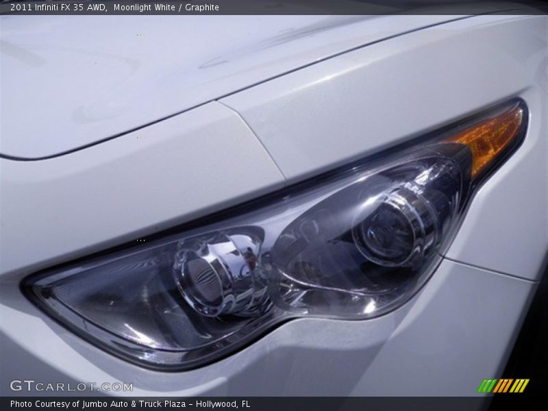 Moonlight White / Graphite 2011 Infiniti FX 35 AWD
