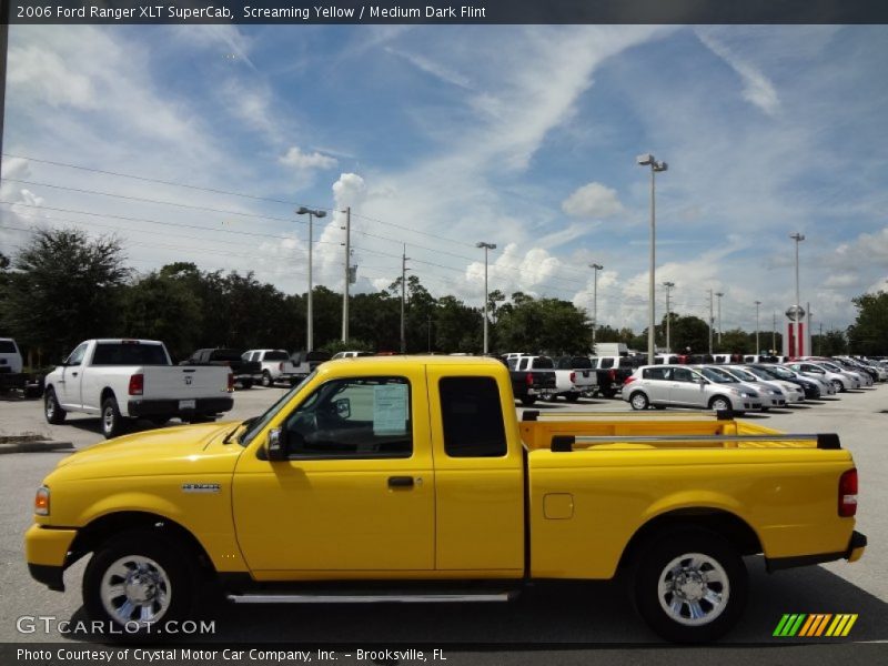 Screaming Yellow / Medium Dark Flint 2006 Ford Ranger XLT SuperCab