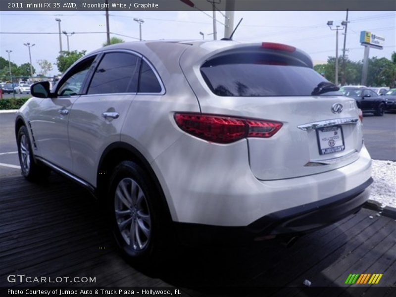 Moonlight White / Graphite 2011 Infiniti FX 35 AWD