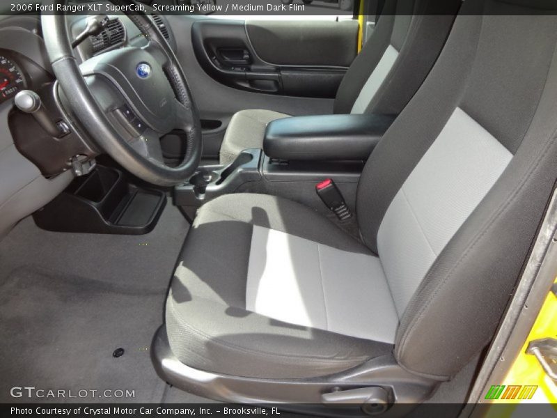Screaming Yellow / Medium Dark Flint 2006 Ford Ranger XLT SuperCab