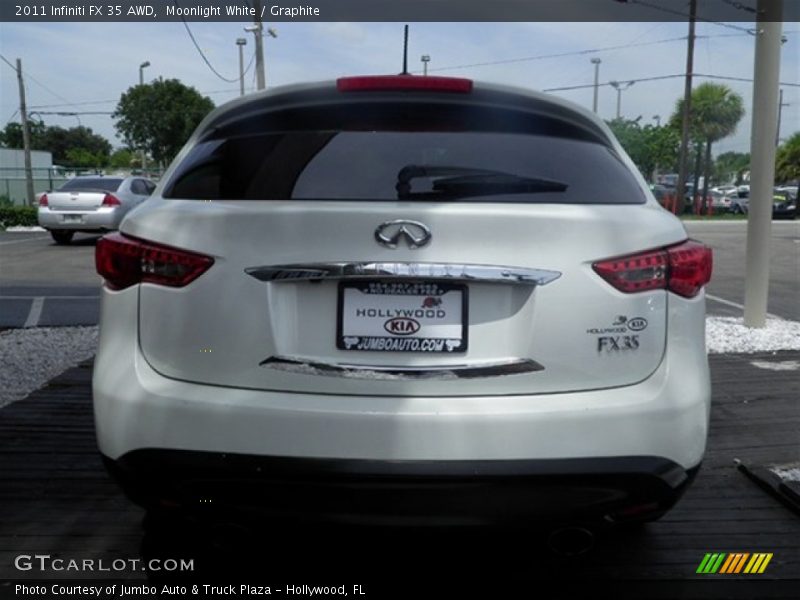 Moonlight White / Graphite 2011 Infiniti FX 35 AWD