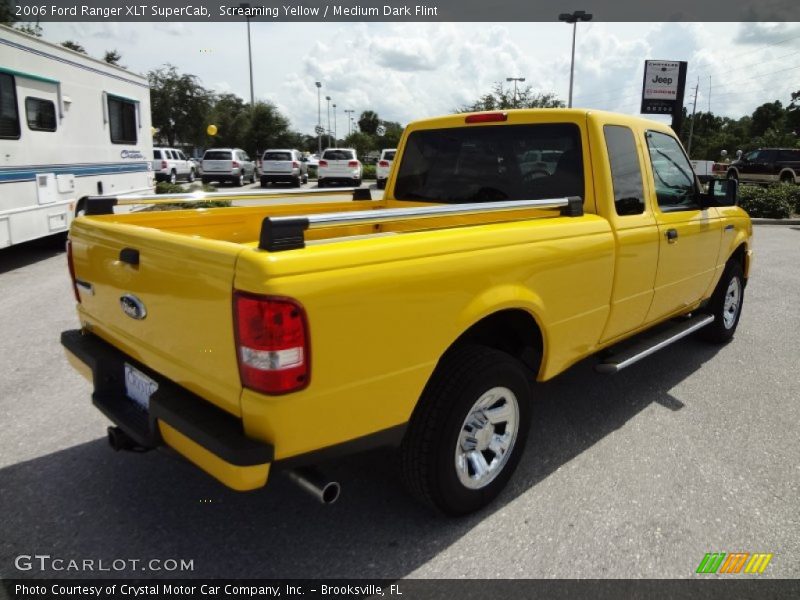 Screaming Yellow / Medium Dark Flint 2006 Ford Ranger XLT SuperCab