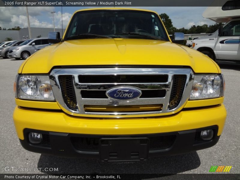 Screaming Yellow / Medium Dark Flint 2006 Ford Ranger XLT SuperCab