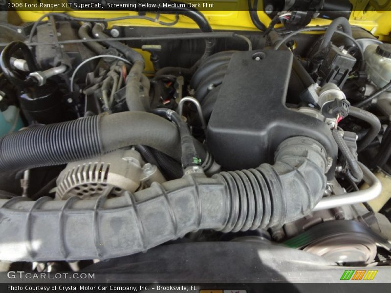 Screaming Yellow / Medium Dark Flint 2006 Ford Ranger XLT SuperCab