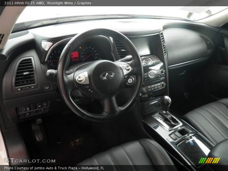 Moonlight White / Graphite 2011 Infiniti FX 35 AWD