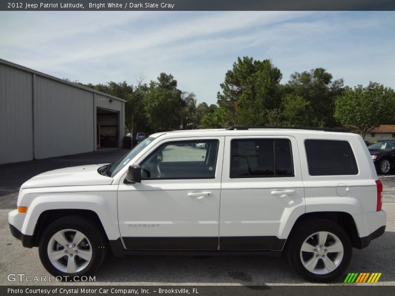 Bright White / Dark Slate Gray 2012 Jeep Patriot Latitude