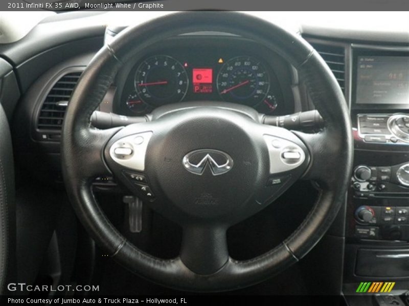 Moonlight White / Graphite 2011 Infiniti FX 35 AWD