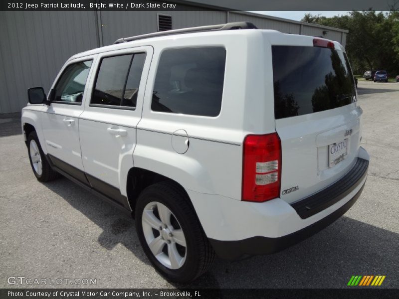 Bright White / Dark Slate Gray 2012 Jeep Patriot Latitude
