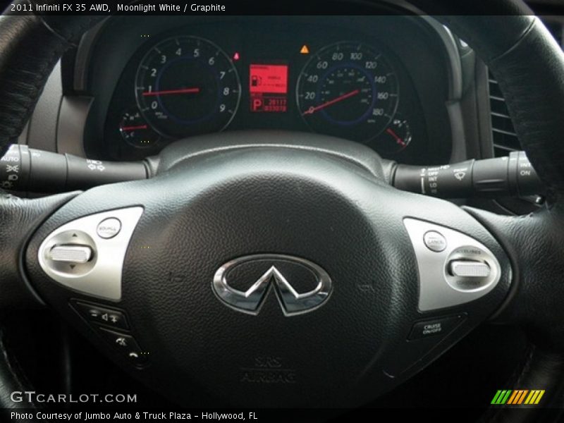 Moonlight White / Graphite 2011 Infiniti FX 35 AWD