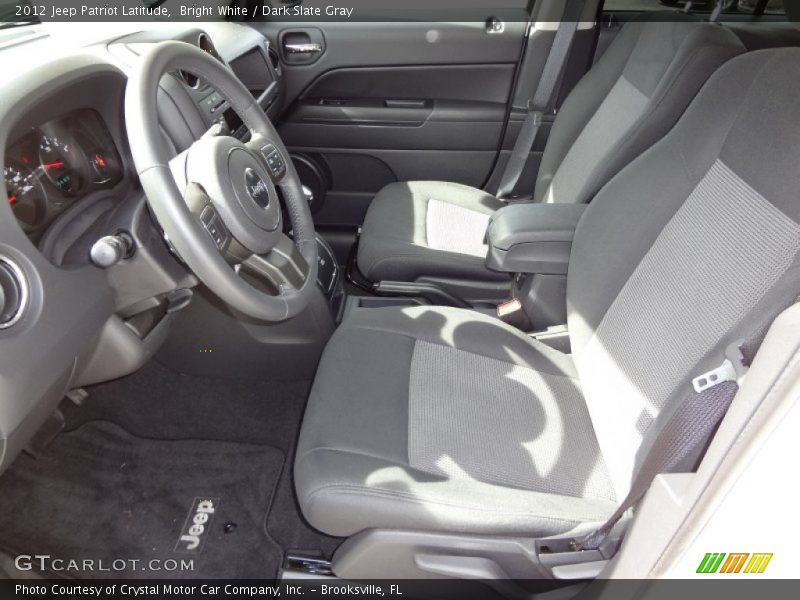 Bright White / Dark Slate Gray 2012 Jeep Patriot Latitude