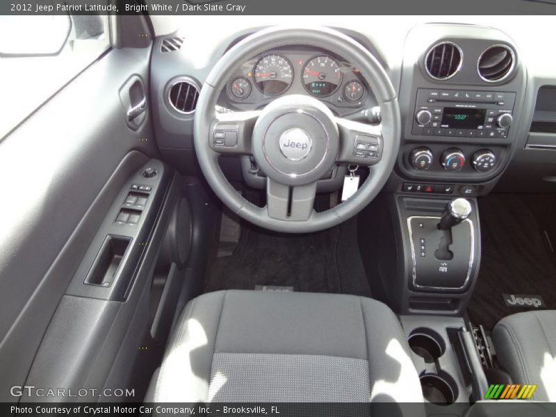 Bright White / Dark Slate Gray 2012 Jeep Patriot Latitude