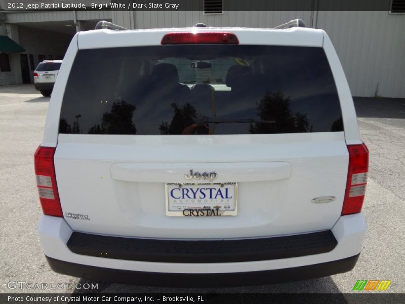 Bright White / Dark Slate Gray 2012 Jeep Patriot Latitude