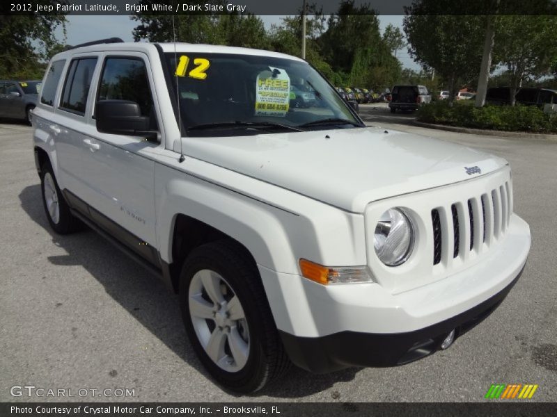 Bright White / Dark Slate Gray 2012 Jeep Patriot Latitude