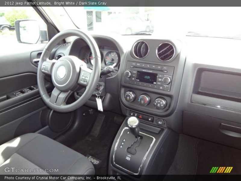 Bright White / Dark Slate Gray 2012 Jeep Patriot Latitude