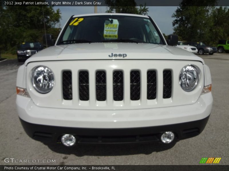 Bright White / Dark Slate Gray 2012 Jeep Patriot Latitude
