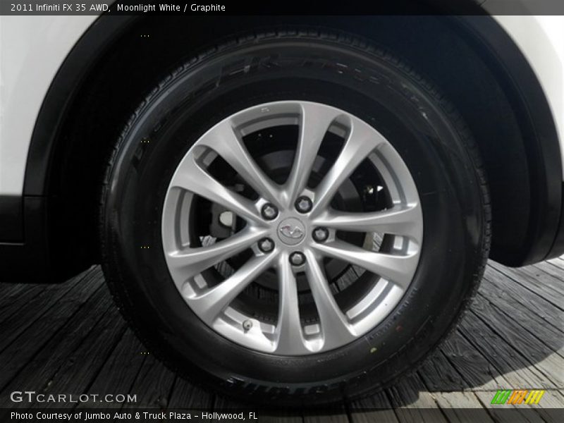 Moonlight White / Graphite 2011 Infiniti FX 35 AWD