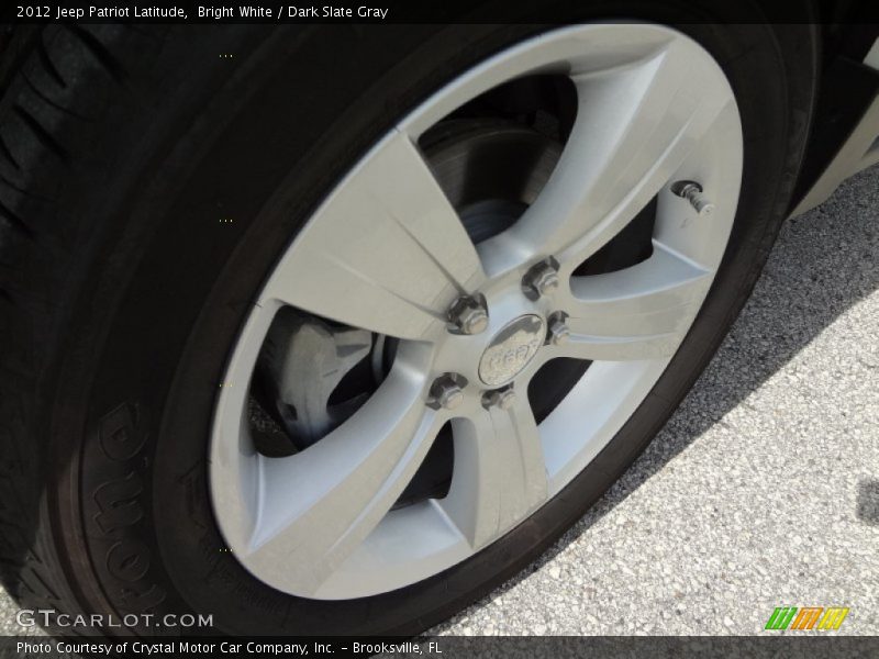 Bright White / Dark Slate Gray 2012 Jeep Patriot Latitude