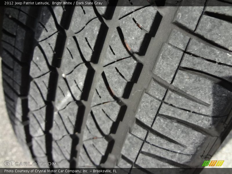 Bright White / Dark Slate Gray 2012 Jeep Patriot Latitude
