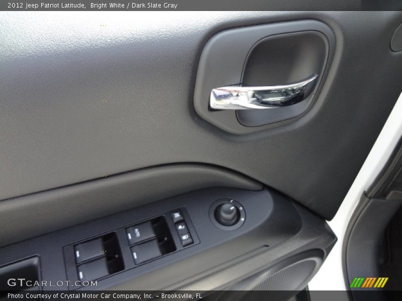 Bright White / Dark Slate Gray 2012 Jeep Patriot Latitude