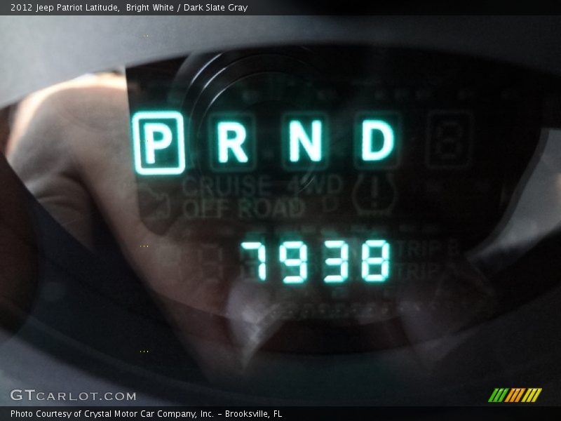 Bright White / Dark Slate Gray 2012 Jeep Patriot Latitude
