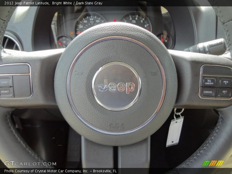 Bright White / Dark Slate Gray 2012 Jeep Patriot Latitude