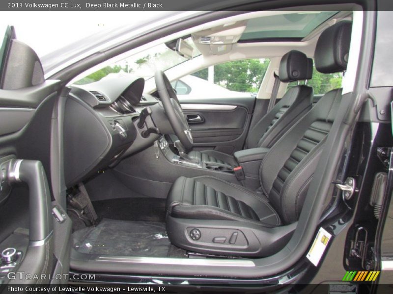 Deep Black Metallic / Black 2013 Volkswagen CC Lux