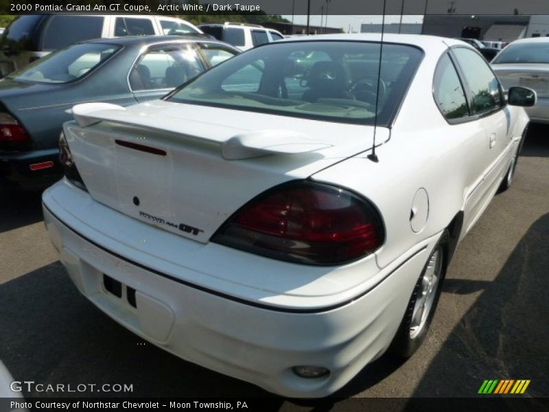 Arctic White / Dark Taupe 2000 Pontiac Grand Am GT Coupe