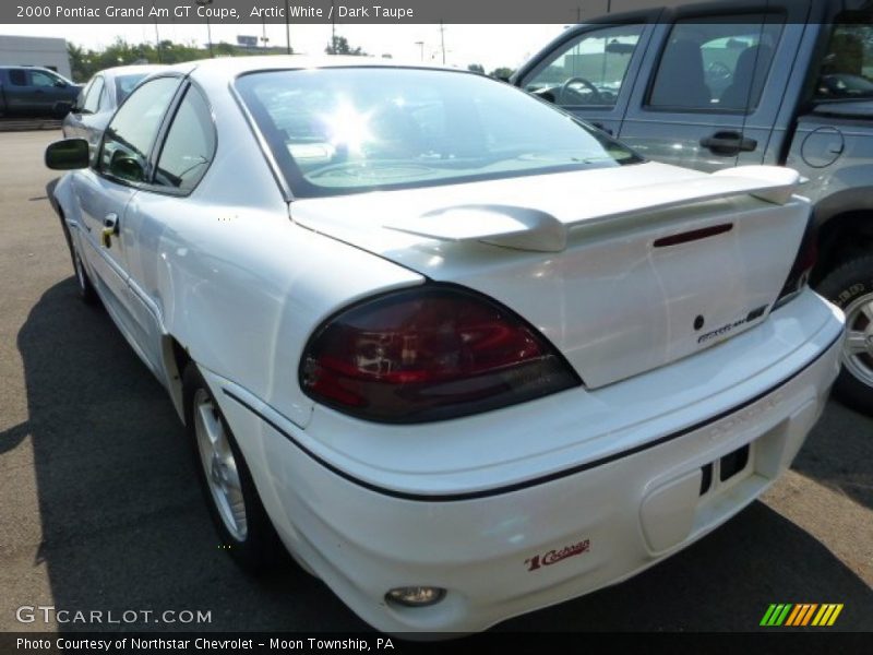 Arctic White / Dark Taupe 2000 Pontiac Grand Am GT Coupe