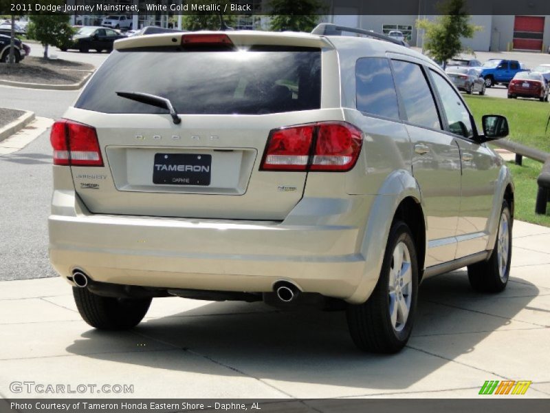 White Gold Metallic / Black 2011 Dodge Journey Mainstreet
