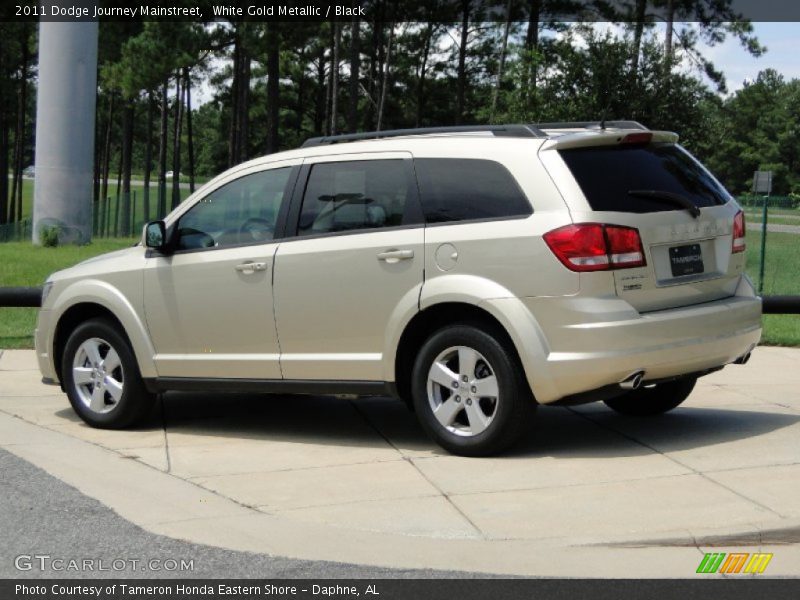 White Gold Metallic / Black 2011 Dodge Journey Mainstreet