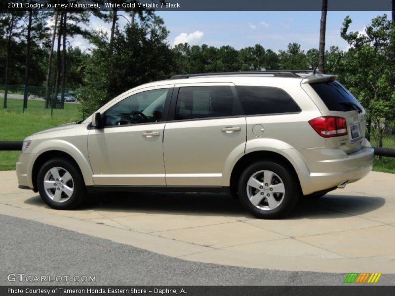 White Gold Metallic / Black 2011 Dodge Journey Mainstreet